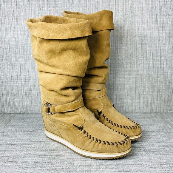 Modern Vice Roma Italia Suede Leather Boots 9 - Picture 2 of 9